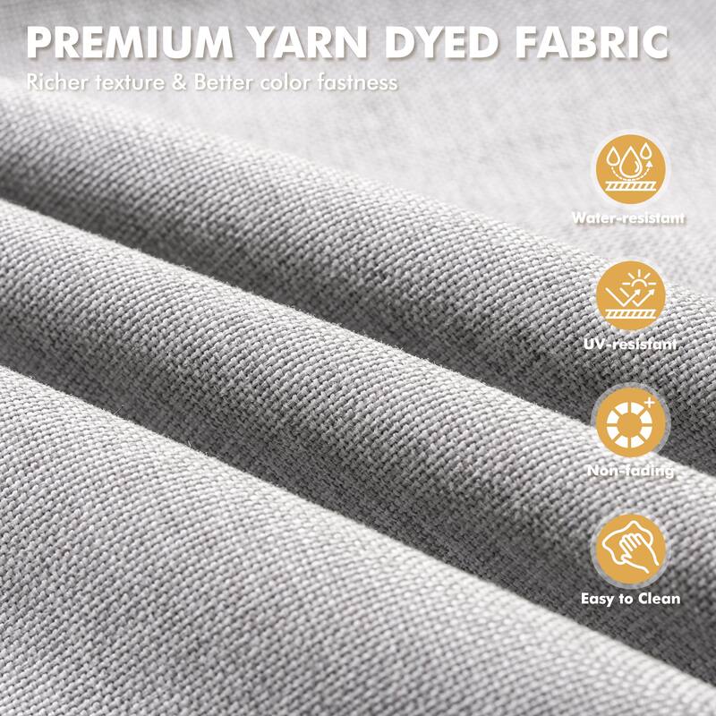 XIZZI 9-piece Outdoor Patio Wicker Furniture Swivel Chair Set