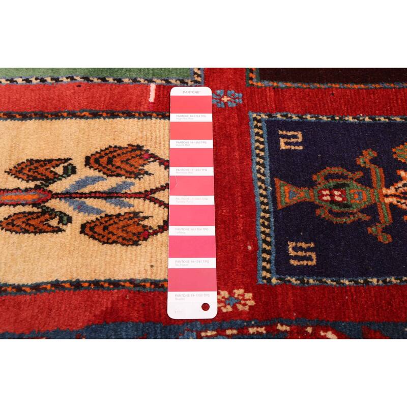 ECARPETGALLERY Hand-knotted Melis Red Wool Rug - 3'9 x 6'3