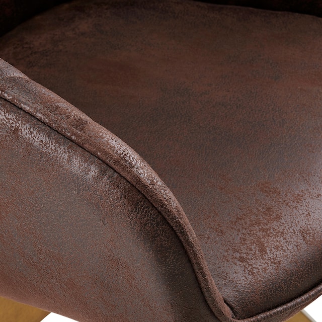 Art Leon Classical Swivel Office Accent Chair with Wood Legs