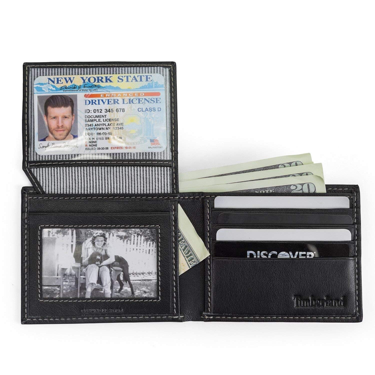 timberland pebble leather men's wallet