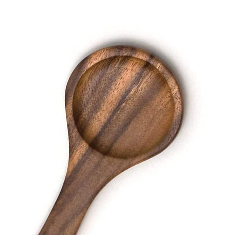 Lipper International 1186 Acacia Round Salad Severing Spoons, 13 Inch, Pair - Brown - 0.25