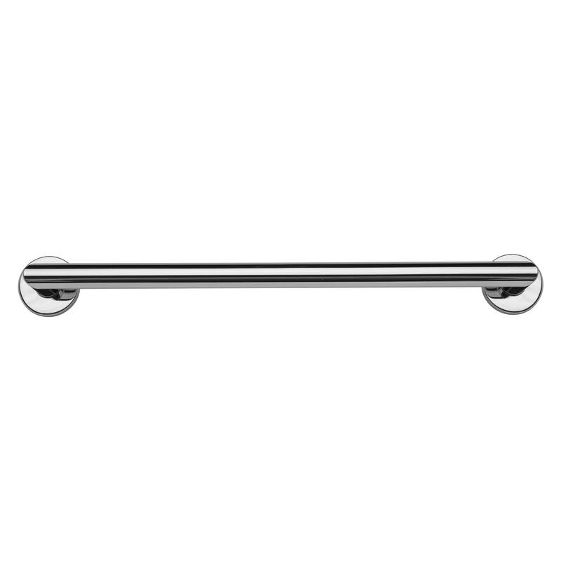 Croydex 23.6 Inch Modern Stainless Steel Grab Bar with Concealed Fittings, Chrome