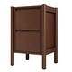 preview thumbnail 8 of 7, Solid Wood Bedside Table, 2 Drawer Mid Century Modern Nightstand with Storage for Bedroom, Living Room, Walnut