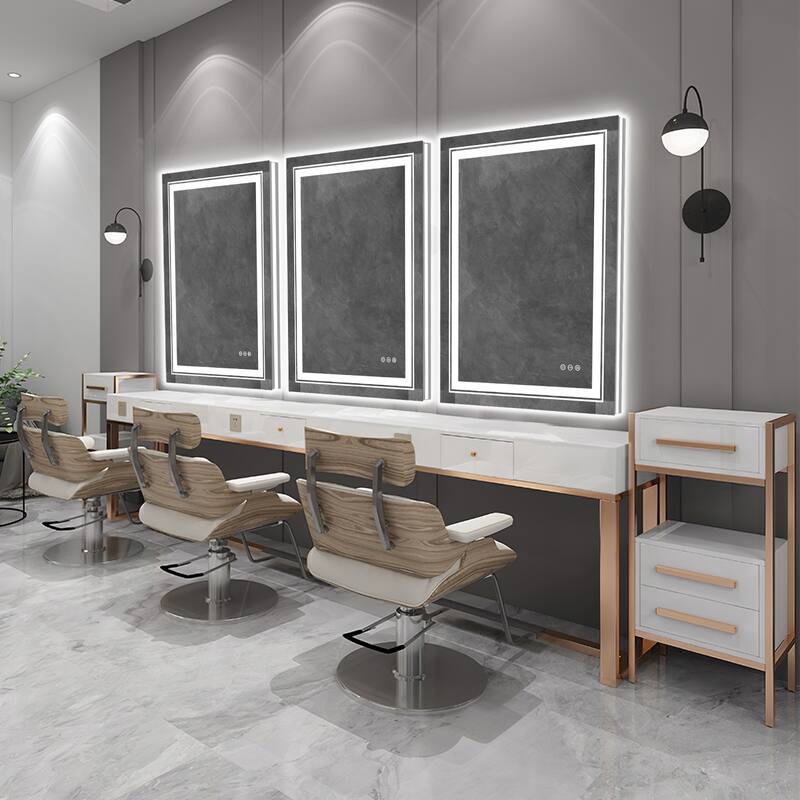 Large Rectangular Frameless Anti-Fog LED Wall Bathroom Vanity Mirror - 32'' x 24''