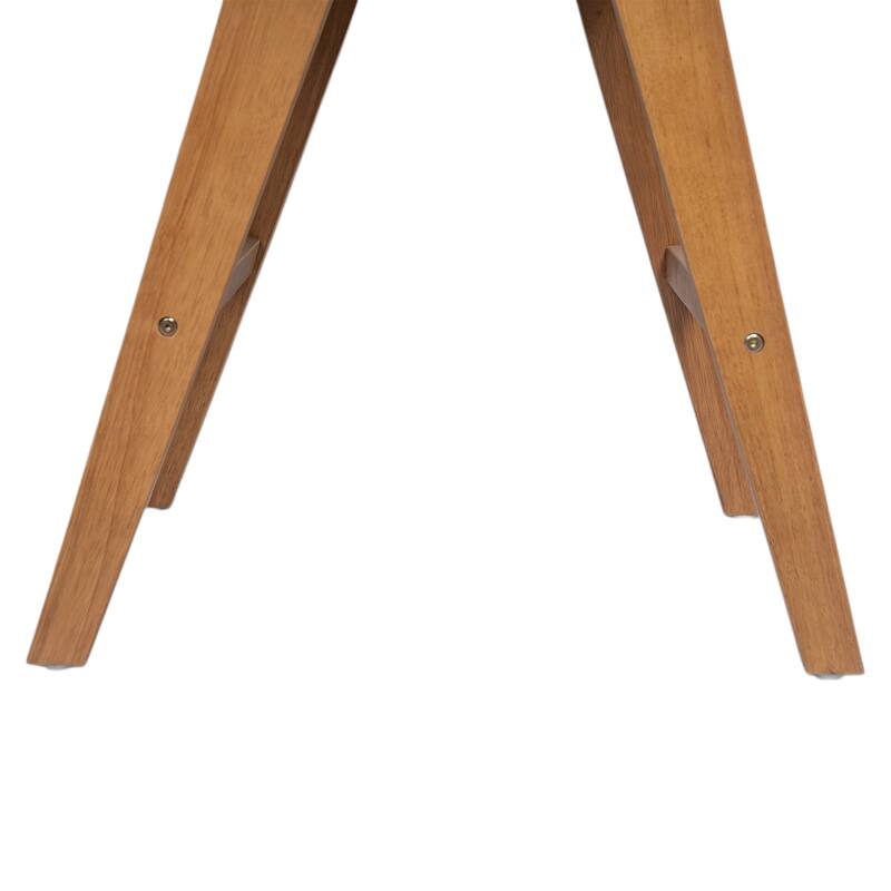 Bar Height Armchairs Rattan Woven Backrest Bar Stools Set of 2 with Padded Fabric Seat and Durable Rubberwood Frame