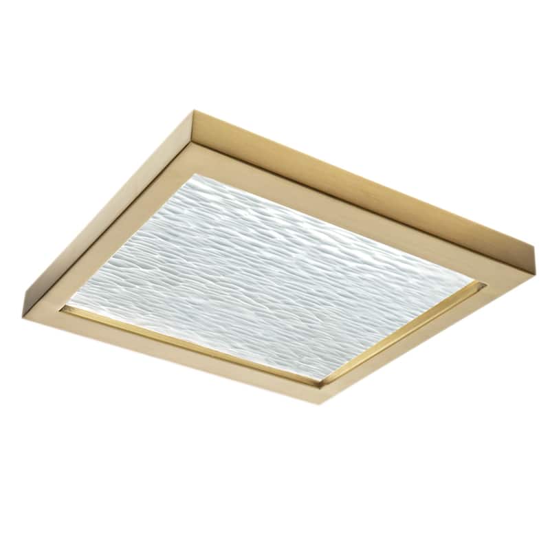 For-Square LED Flush Mount Light - Satin Brass - Satin Brass