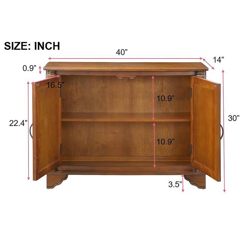 Console Table Entryway Sofa Couch Table with Adjustable Storage Shelf