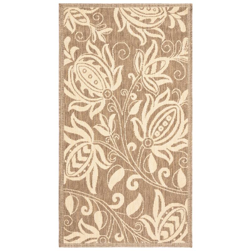 SAFAVIEH Courtyard Leatrice Indoor/ Outdoor Patio Backyard Rug