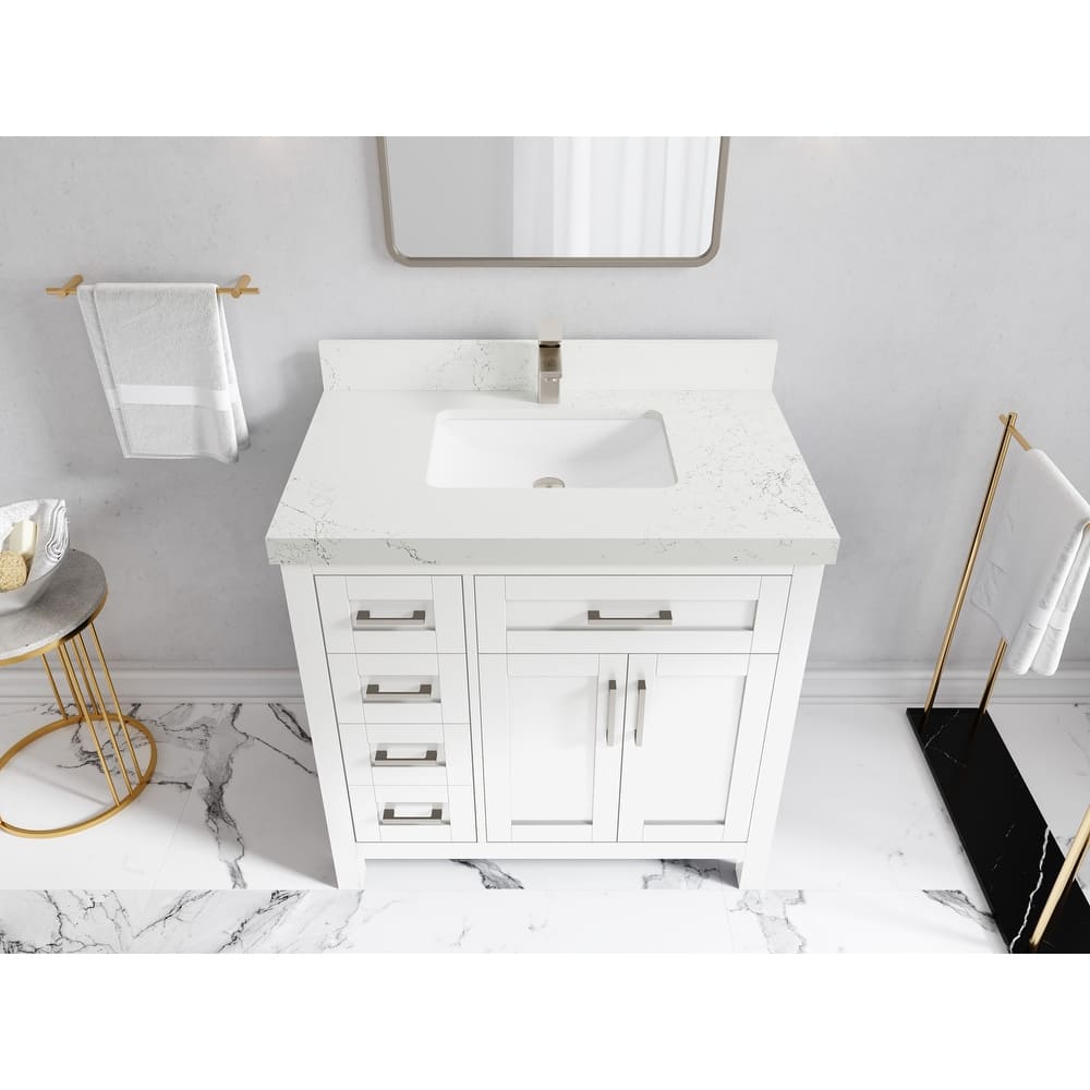 Willow Collections 36 in. W x 22 in. D Cambridge Single Sink Bathroom Vanity Center with Countertop