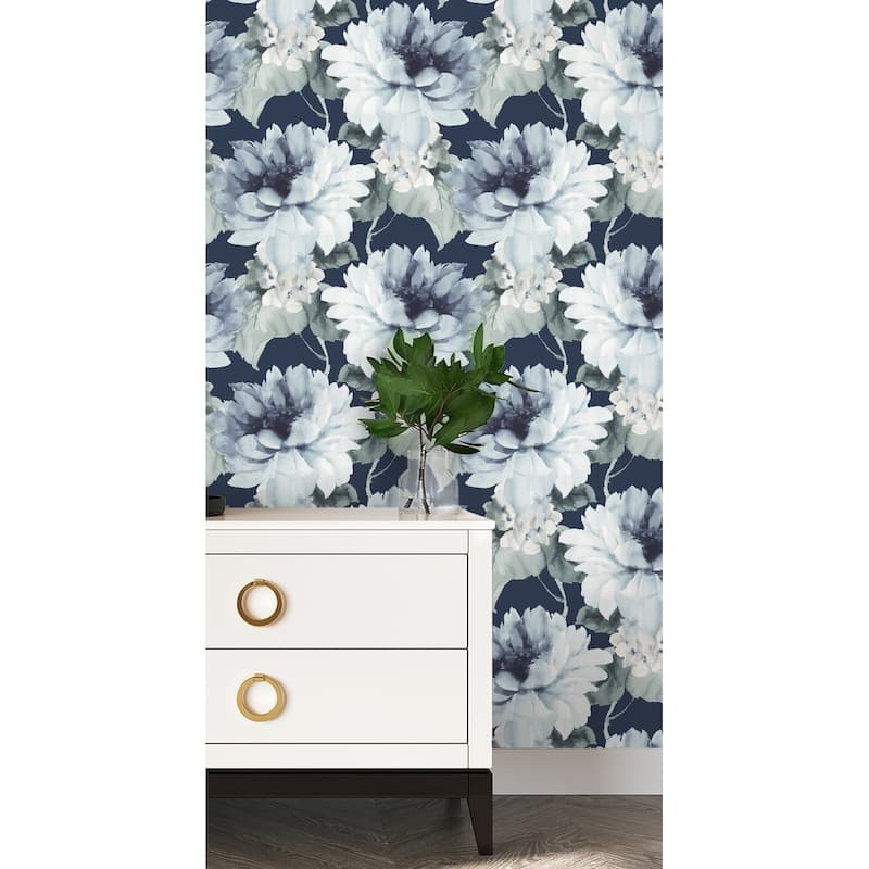Harry & Grace Watercolor Floral Peel and Stick Wallpaper