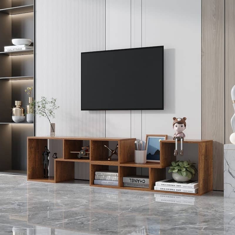 41.34" Modern Double L-Shaped TV Stand
