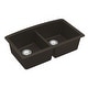 preview thumbnail 38 of 58, Karran Undermount Quartz 32 in. 50/50 Double Bowl Kitchen Sink Kit