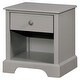 preview thumbnail 4 of 3, Cholla Transitional Solid Wood 1-Drawer Nightstand by Taylor & Olive