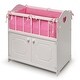 preview thumbnail 1 of 12, Badger Basket Storage Doll Crib with Bedding and Free Personalization Kit - White - 22" x 12.25" x 22"