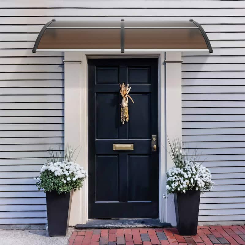 Brown Outdoor Window Door Awning Canopy Exterior with Aluminum Connector