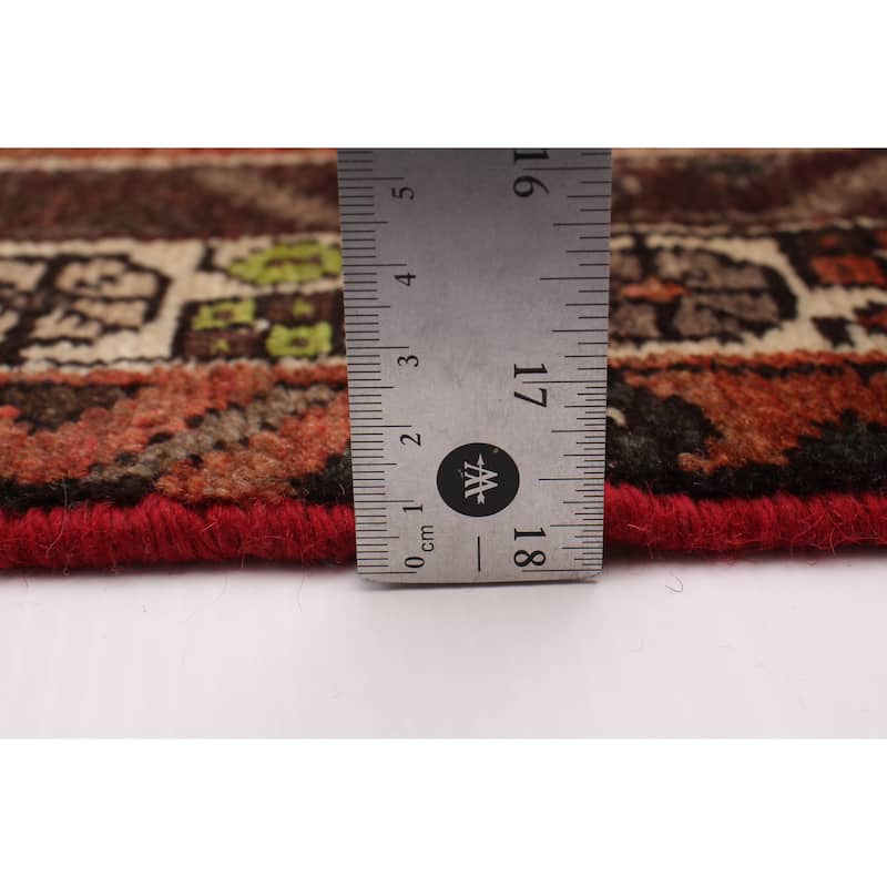 ECARPETGALLERY Hand-knotted Andelz Red Wool Rug - 3'1 x 10'2