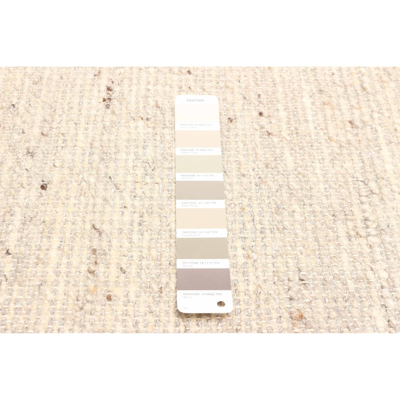 ECARPETGALLERY Braid weave Sienna Tan Wool Rug - 5'0 x 7'11