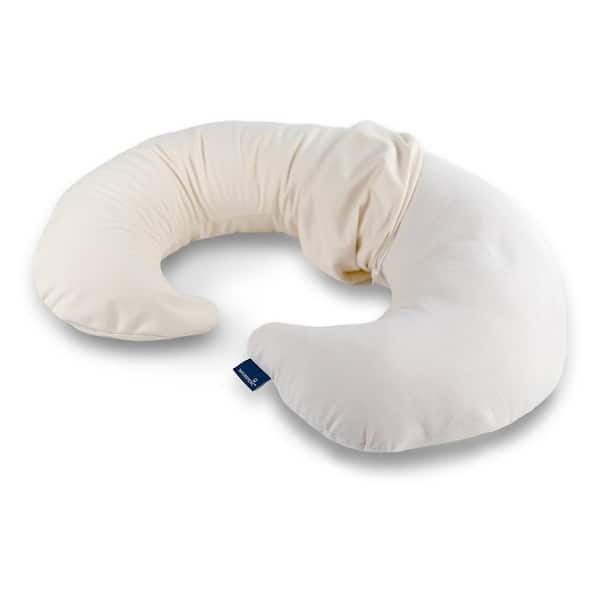 slide 2 of 3, Naturepedic Nursing Pillow with Organic Fabric + Waterproof Cover