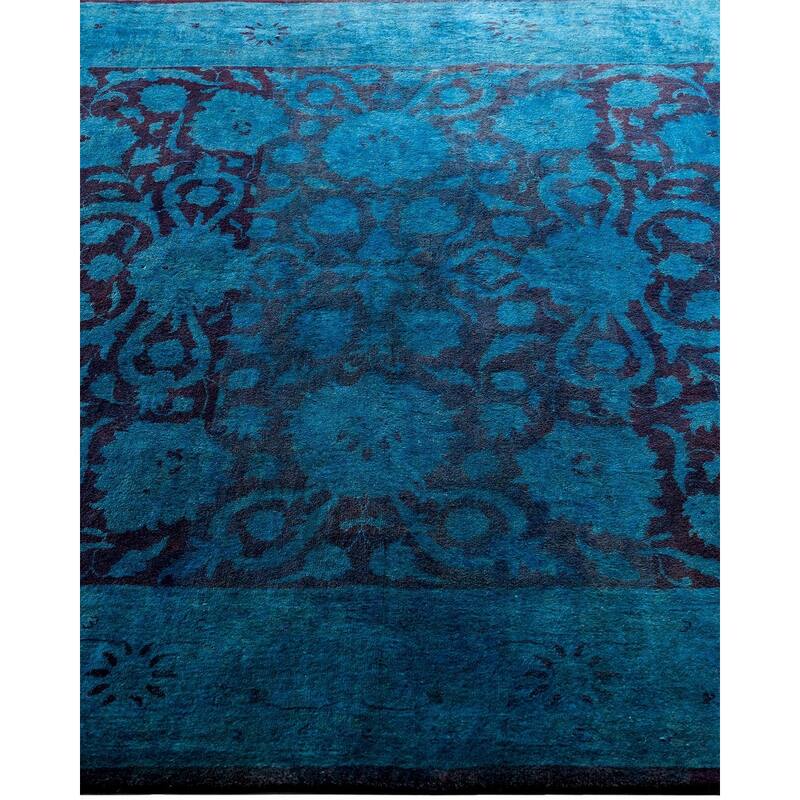 Fine Vibrance One-of-a-Kind Hand-Knotted Area Rug - Blue, 4' 2" x 6' 2" - 4' 2" x 6' 2"
