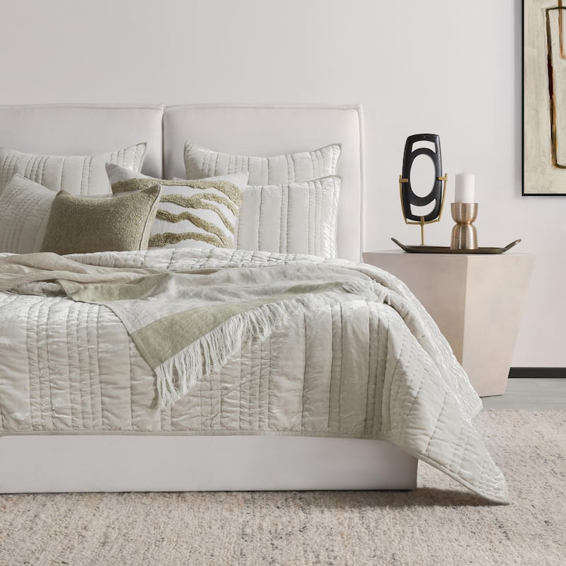 Villa by Classic Home Talara 100% Belgian Linen Throw Blanket