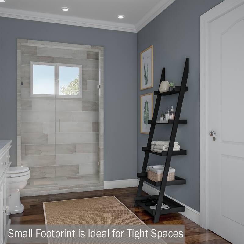 5-Tier Ladder Bookshelf- Leaning Shelves by Lavish Home