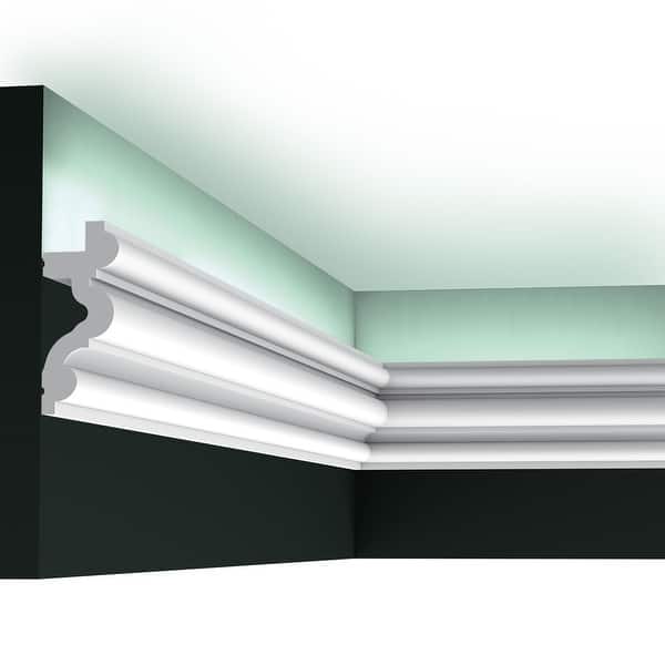 Orac Decor Crown Moulding CX106 Primed Polyurethane L 78-3//4 H 6-3//8 4-5//8 Proj 4-5//8 Face