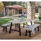 Thumbnail 8, Boracay Outdoor 3-piece Picnic Dining Set by Christopher Knight Home. Changes active main hero.