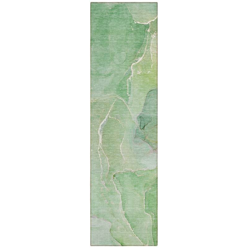 Allus Artistic Abstract Weather Resistant Classic Meets Modern Outdoor Rug