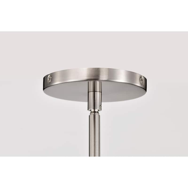 Aura 12 Inch LED Pendant Brushed Nickel K9 Bubble Crystal 3000K CCT - Brushed Nickel
