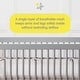 preview thumbnail 3 of 9, BreathableBaby Breathable Mesh Liner for Full-Size Cribs, Deluxe 4mm Mesh (Size 4FS Covers 3 or 4 Sides)