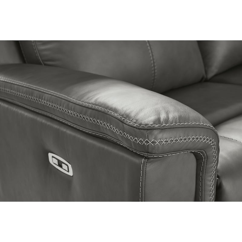 Signature Design by Ashley Burnley Power Reclining Loveseat with Console - 75" W x 41" D x 43" H