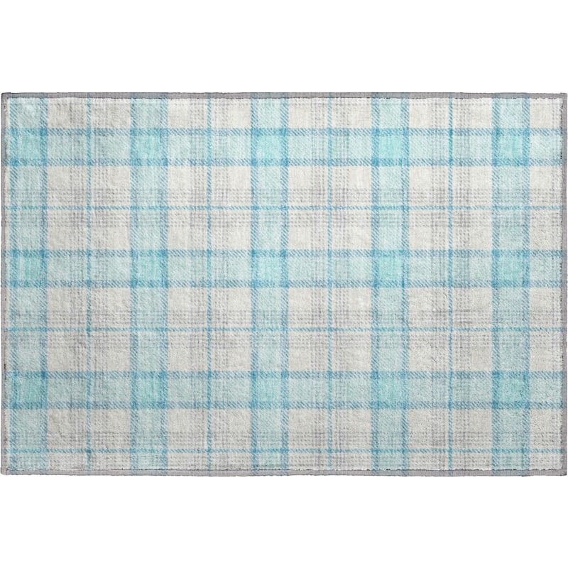 Premium Washable Super Soft Plaid Mayfield Rug