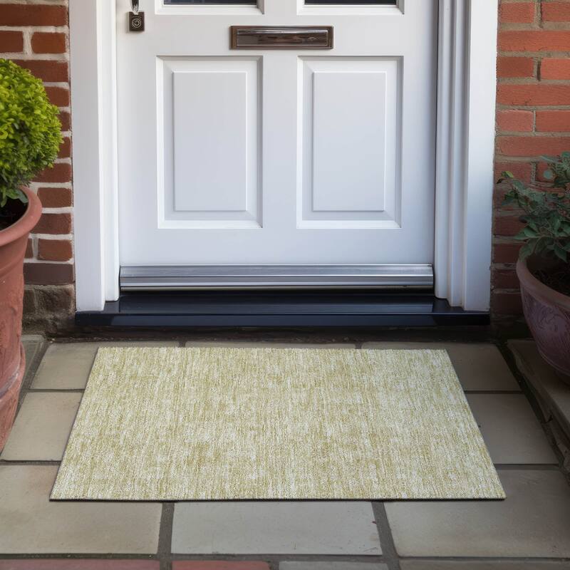 Machine Washable Indoor/ Outdoor Chantille Traditional Floral Rug