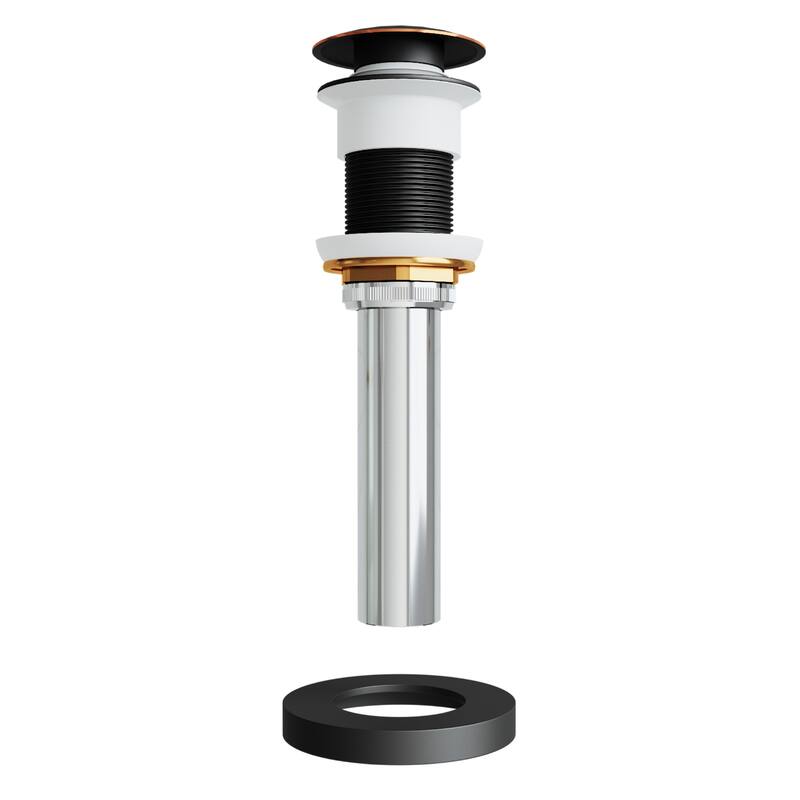 VIGO 1.75" W Vessel Bathroom Sink Pop-up Drain and Mounting Ring in Antique Rubbed Bronze