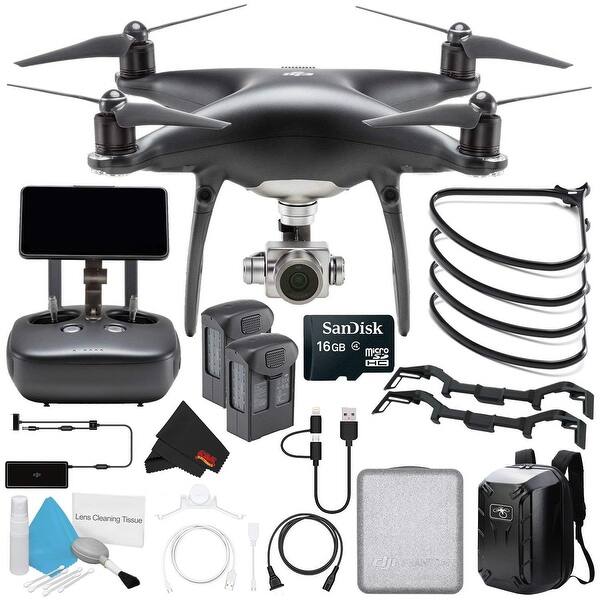 Shop Dji Phantom 4 Pro Plus Obsidian Edition Quadcopter Extra Dji Intelligent Flight Battery And Hard Backpack Bundle Overstock 23508230