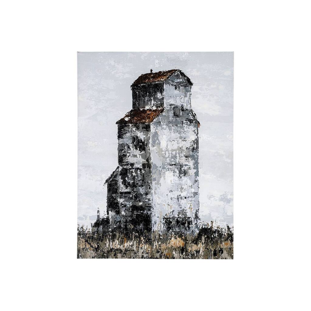 Abandoned Grain Elevator I (30 x 40) Canvas Art Print
