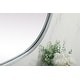 preview thumbnail 6 of 8, Elegant Lighting MR2B2736 Brynn 27" W x 36" H Modern Oval Bathroom