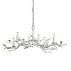 preview thumbnail 1 of 2, Aubrey Gesso White Chandelier 6 Lights