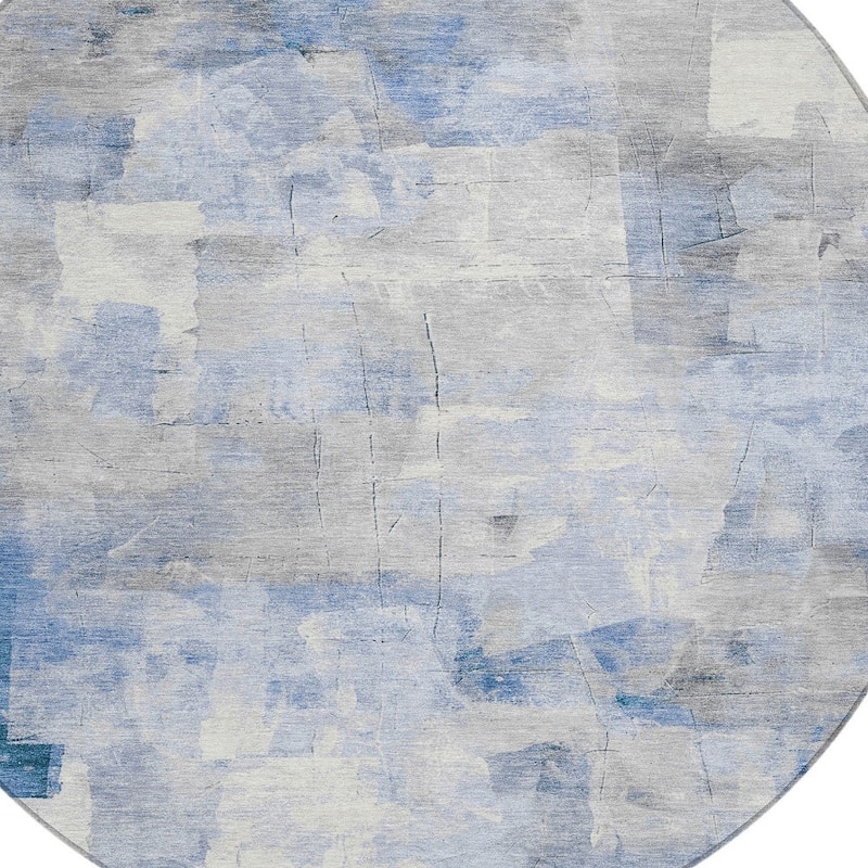 HomeRoots Abstract Transitional Rectangle Outdoor Rug