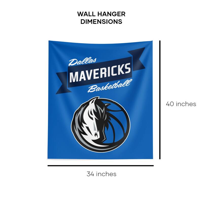NBA Premium Mavericks Printed Wall Hanging - 34"x40"