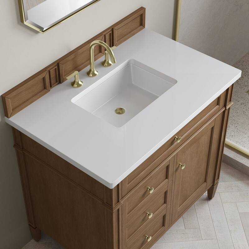 James Martin Vanities 655-V36-3WZ Brittany 36" Free Standing Single