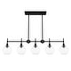 preview thumbnail 3 of 15, Hunter Xidane 5 Light Linear Chandelier - Dining Room, Kitchen Island - Contemporary, Transitional, Mid-Century Modern - 5-Light