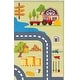preview thumbnail 25 of 36, SAFAVIEH Kids Playhouse Machine Washable Slip Resistant Fazlie Neighborhood Rug