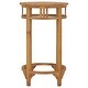 preview thumbnail 2 of 2, vidaXL Bar Table Ø 23.6" Solid Wood Teak - 23.6" x 41.3"