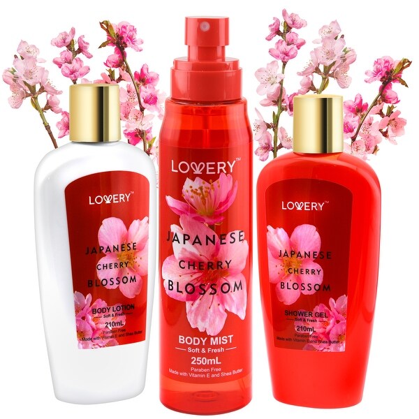 Japanese Cherry Blossom 236mL 3本セット Bath & Body Works 3 Piece Gift Box Set - Japanese Cherry