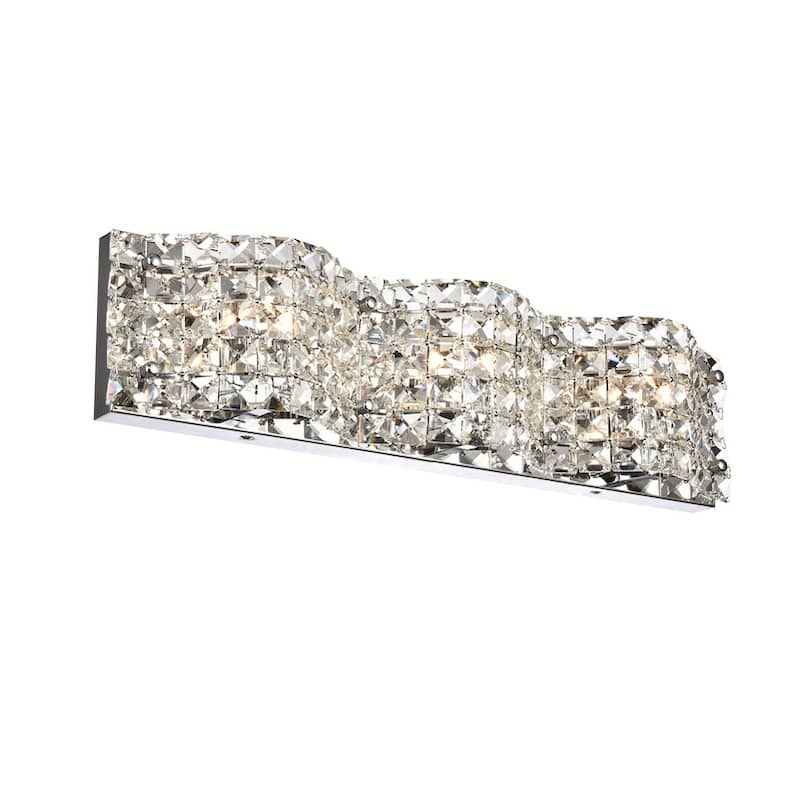 Tate Collection Wall Sconce D20.6 H4.7 Lt:3 Chrome Finish