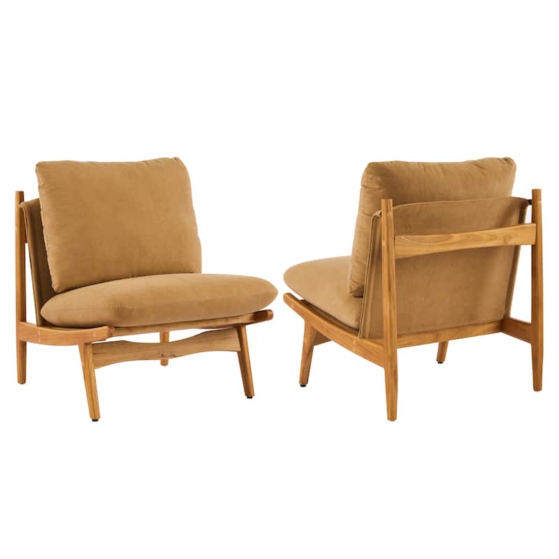Scott Living Vista Accent Chair Wooden Frame, Set of 2