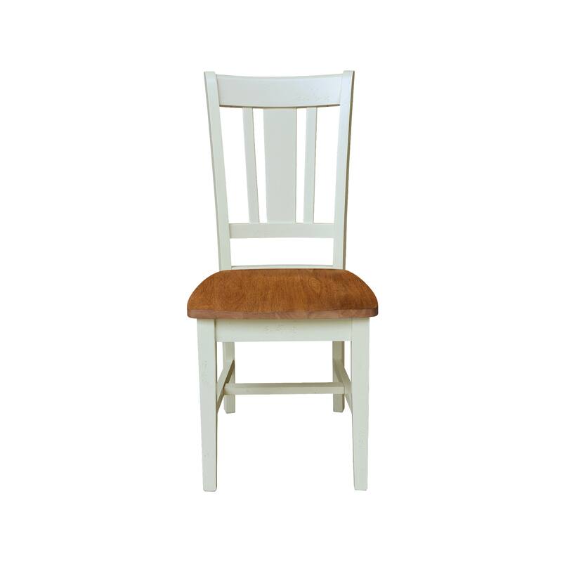 International Concepts Solid Wood San Remo Splatback Chairs - Set of 2