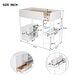 preview thumbnail 32 of 41, Soft Padding Loft Bed with Storage Shelf, Drawers, and Convertible Desk, Kids' Bunk Beds, Twin Size