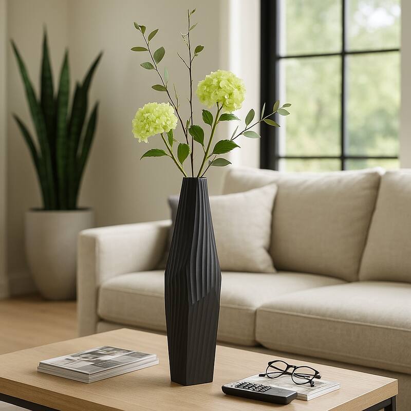 Aluminum Metal Balaz Asymmetrical Sculpted Vase